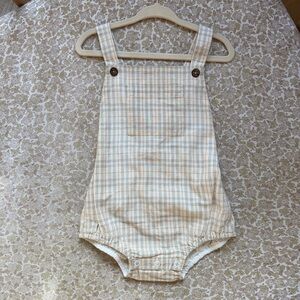 Jamie Kay Plaid Bubble Onesie